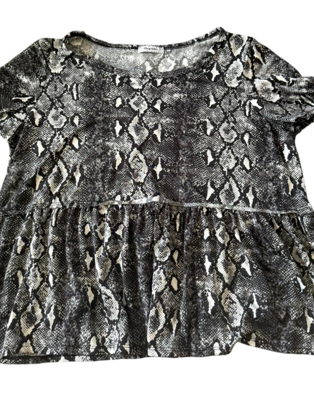 Storyteller Snake Print Blouse – Size M